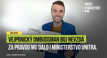 Vejprnický ombudsman v boji za informovanost občanů v obci dostal za pravdu i od Vnitra!