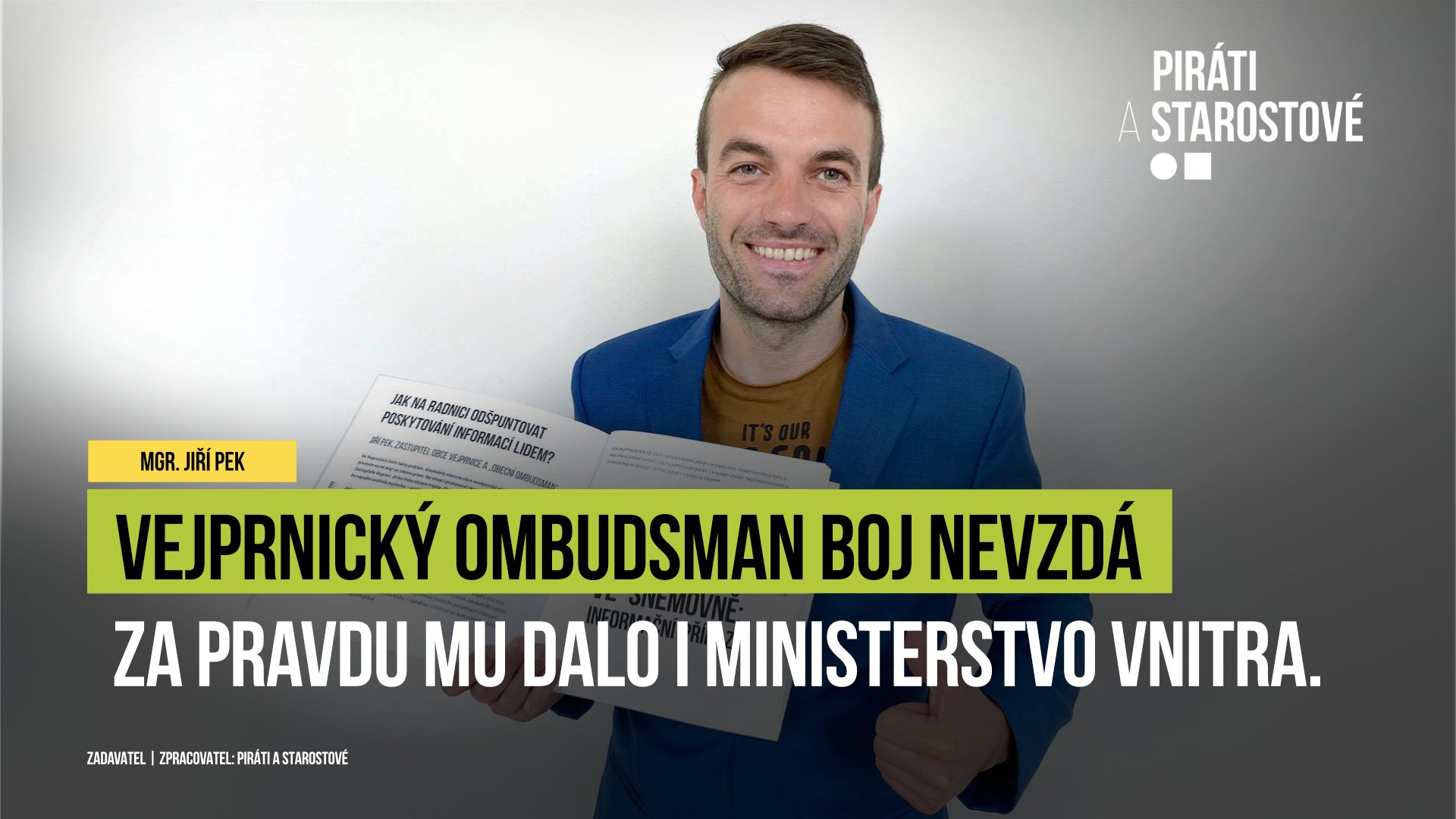 Vejprnický ombudsman v boji za informovanost občanů v obci dostal za pravdu i od Vnitra!